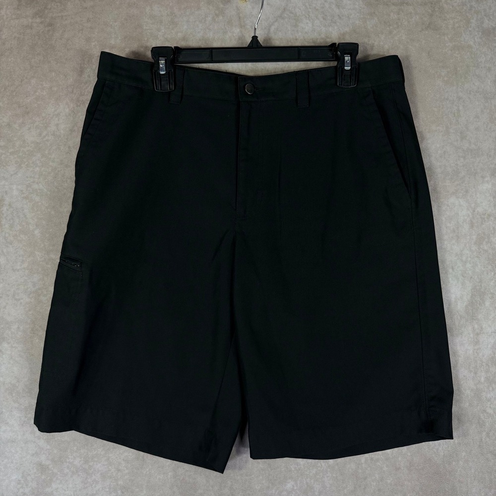 Callaway Golf Shorts Men 34 Black Optimum Performance Side Zip Pocket Outdoor